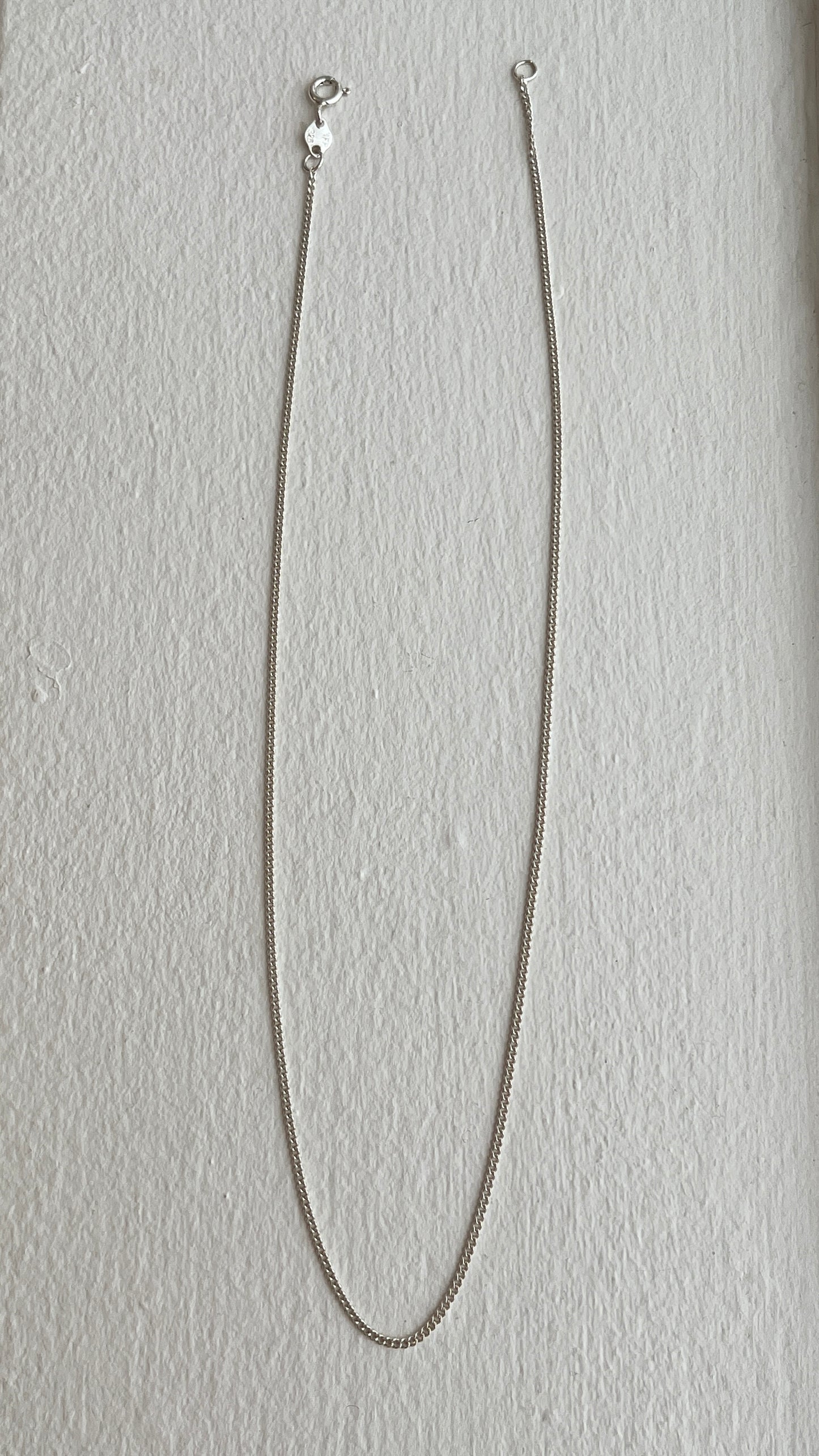 40cm Flat Chain - 925 Silver