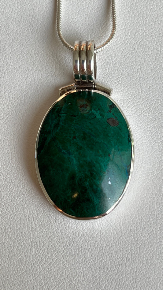 Chrysocolla Oval Pendant