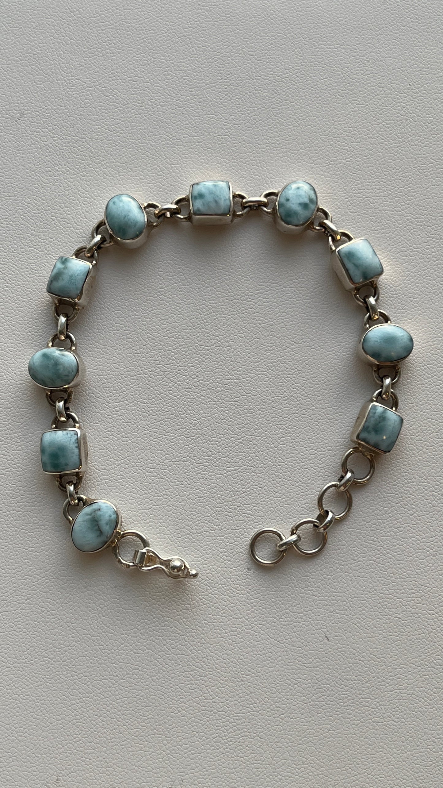 Larimar Bracelet - 950 Silver